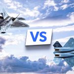 برخورد جذاب بین F-22 Raptor لاکهید و YF-23 نورثروپ