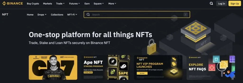 سایت binance nft