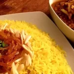 طرز تهیه شکرپلوی شیرازی با خورشت قیمه مجلسی