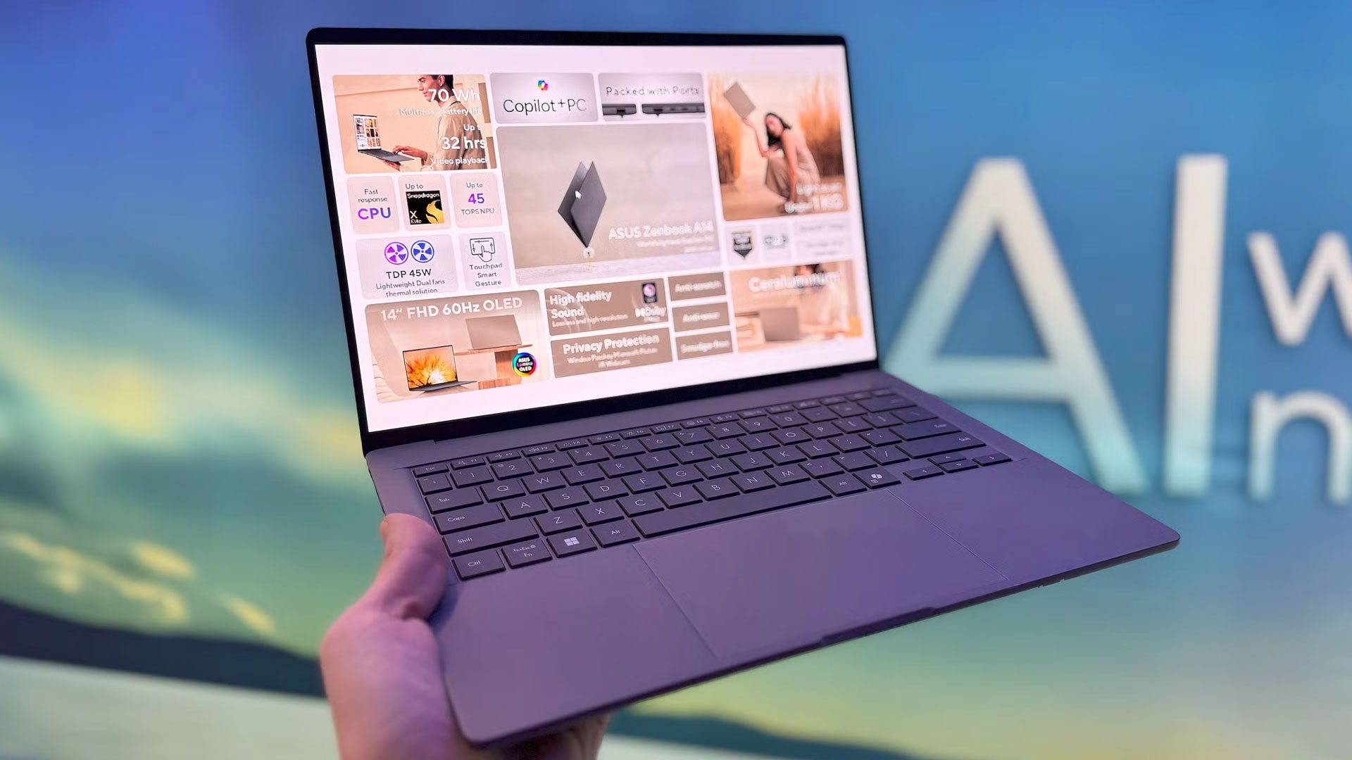 لپتاپ ایسوس Zenbook A14